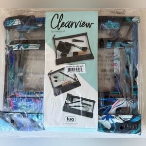 🌺 NWT Lug 3 Piece Clearview Envelope Set in Hibiscus Multi 🌺